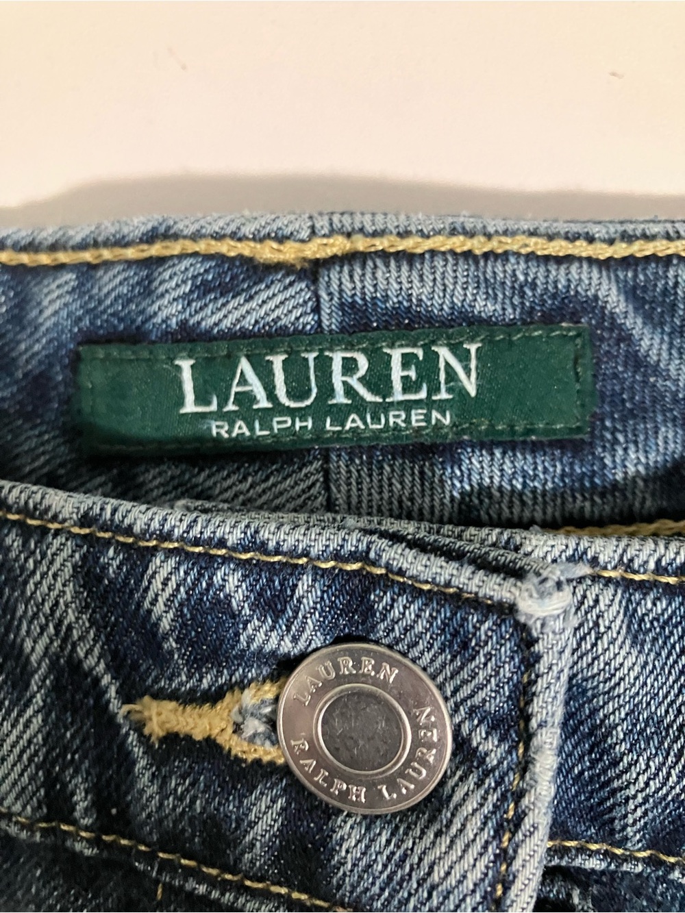 Lauren Ralph Lauren Denim Skirt Size 14 - Picture 3 of 6